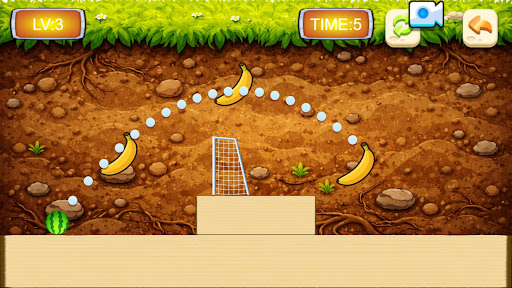 Fruit Basket Blast level with targets across the field